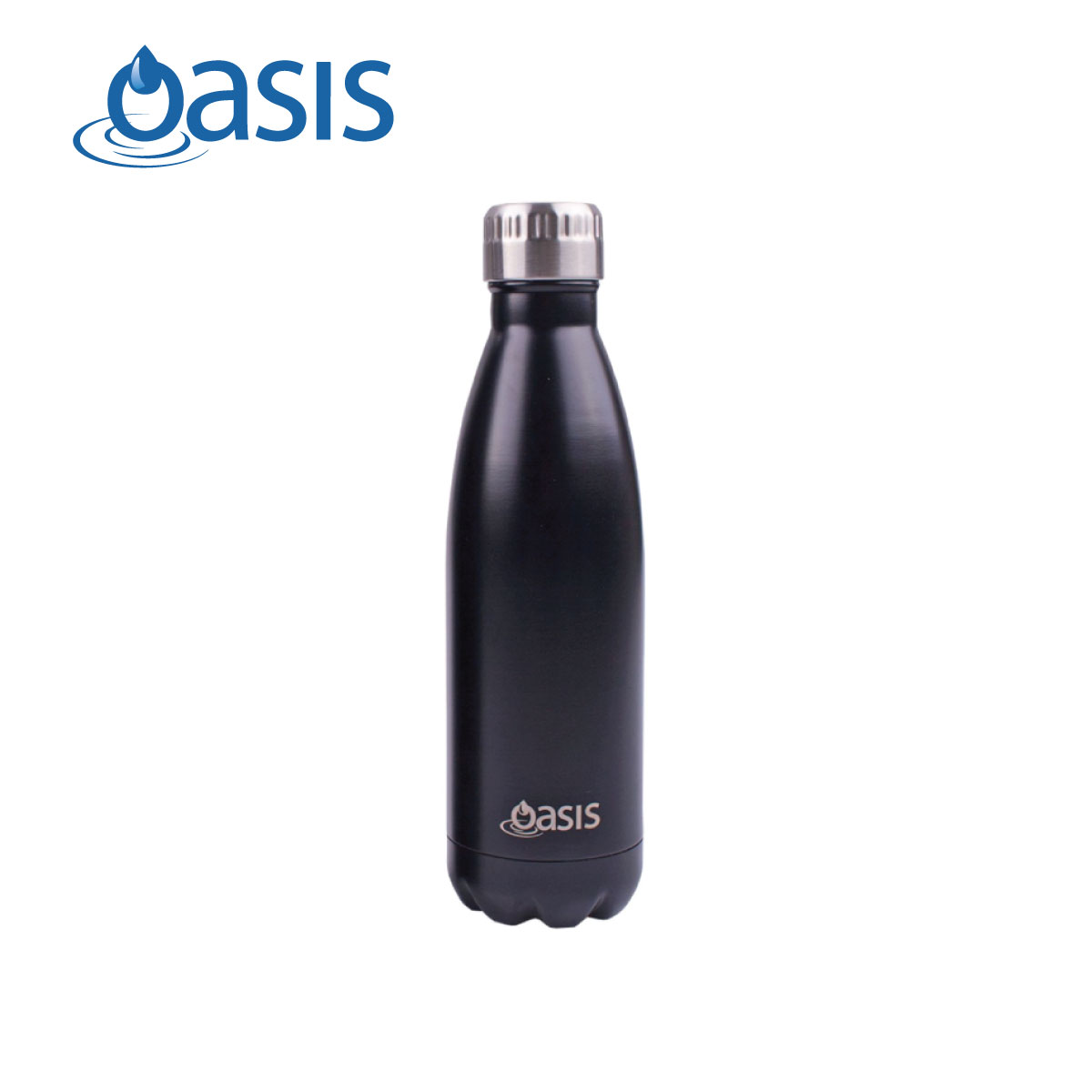 Oasis Stainless Steel Insulated Water Bottle – Matte Black