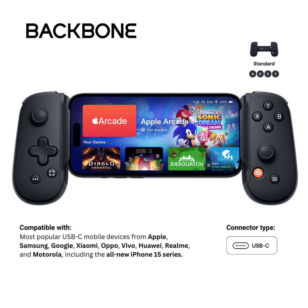Backbone One - Apple Arcade Edition for iPhone 15 & Android - USB-C ...