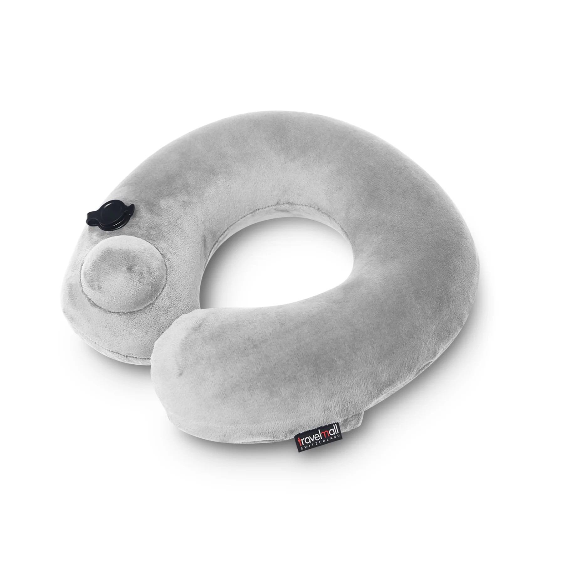Travelmall 3D Inflatable Pump Pillow - Grey