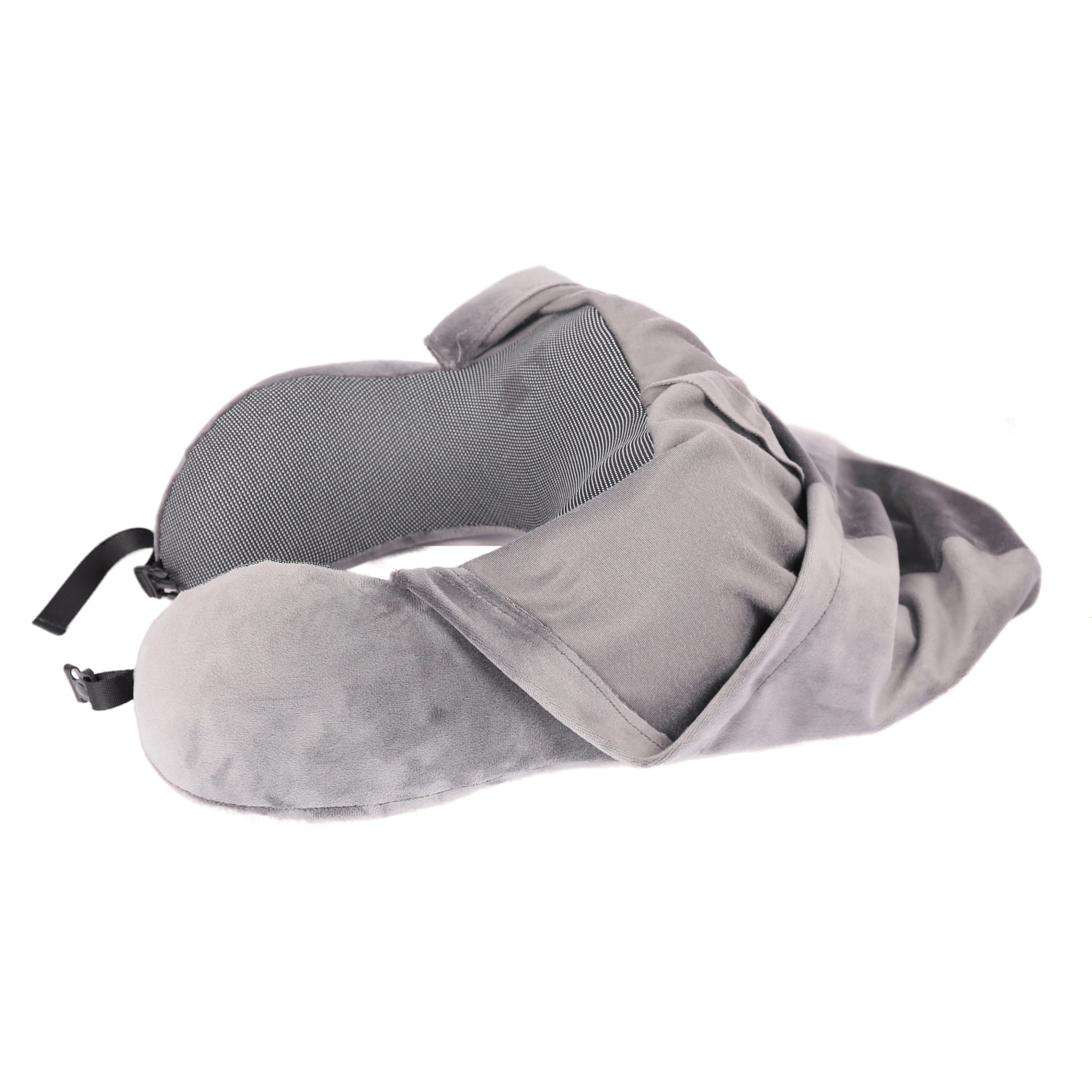 Travelmall Switzerland Premium 2-in-1 Foldable Memory Foam Pillow with Hood - Image 5